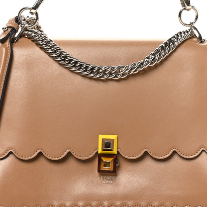 Fendi Vitello Liberty Scalloped Studded Kan I Shoulder Bag Sand 8 of 10