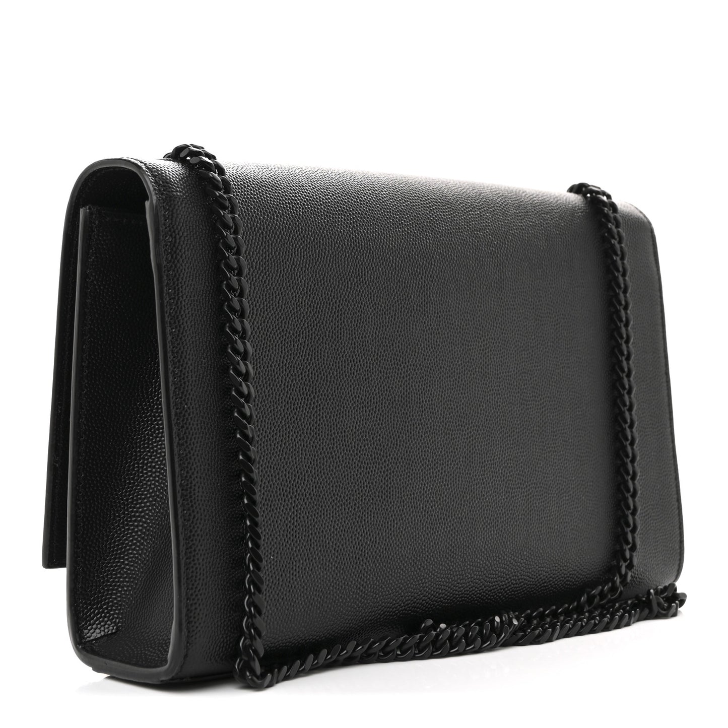 Grain De Poudre Medium Classic Monogram Monochrome Kate Satchel Black