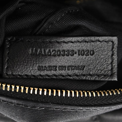 Saint Laurent Lambskin Quilted Toy Loulou Puffer Monogram Chain Satchel Black 6 of 10