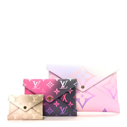 Louis Vuitton Monogram Giant Spring in the City Kirigami Pochette Set Sunrise Pastel Midnight Fuchsia Sunset Kaki 1 of 8