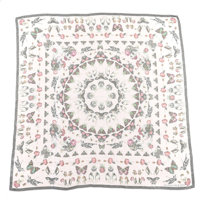 Alexander McQueen Silk Chiffon Butterfly Scarf Pink Multicolor 1 of 3
