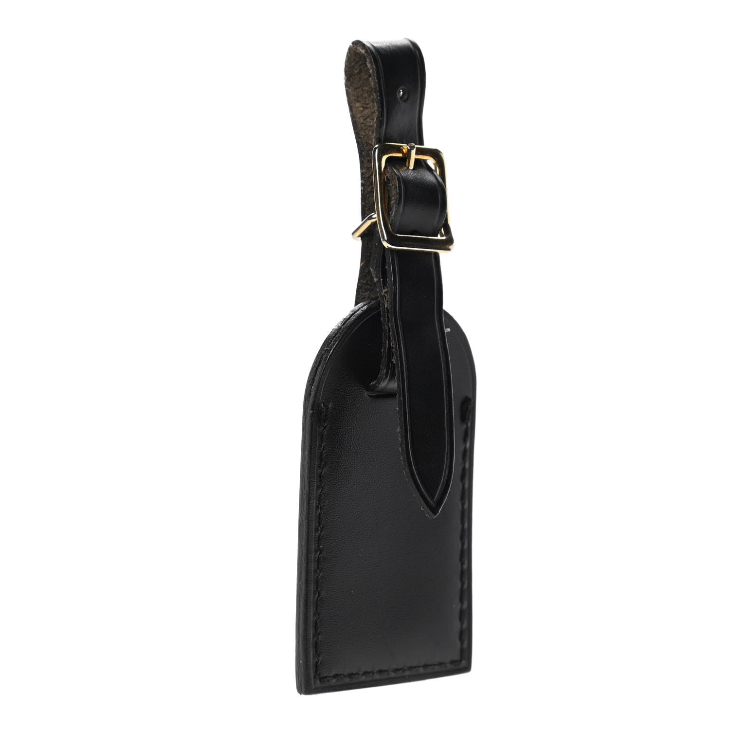Louis Vuitton Calfskin Luggage Tag Black 3 of 5