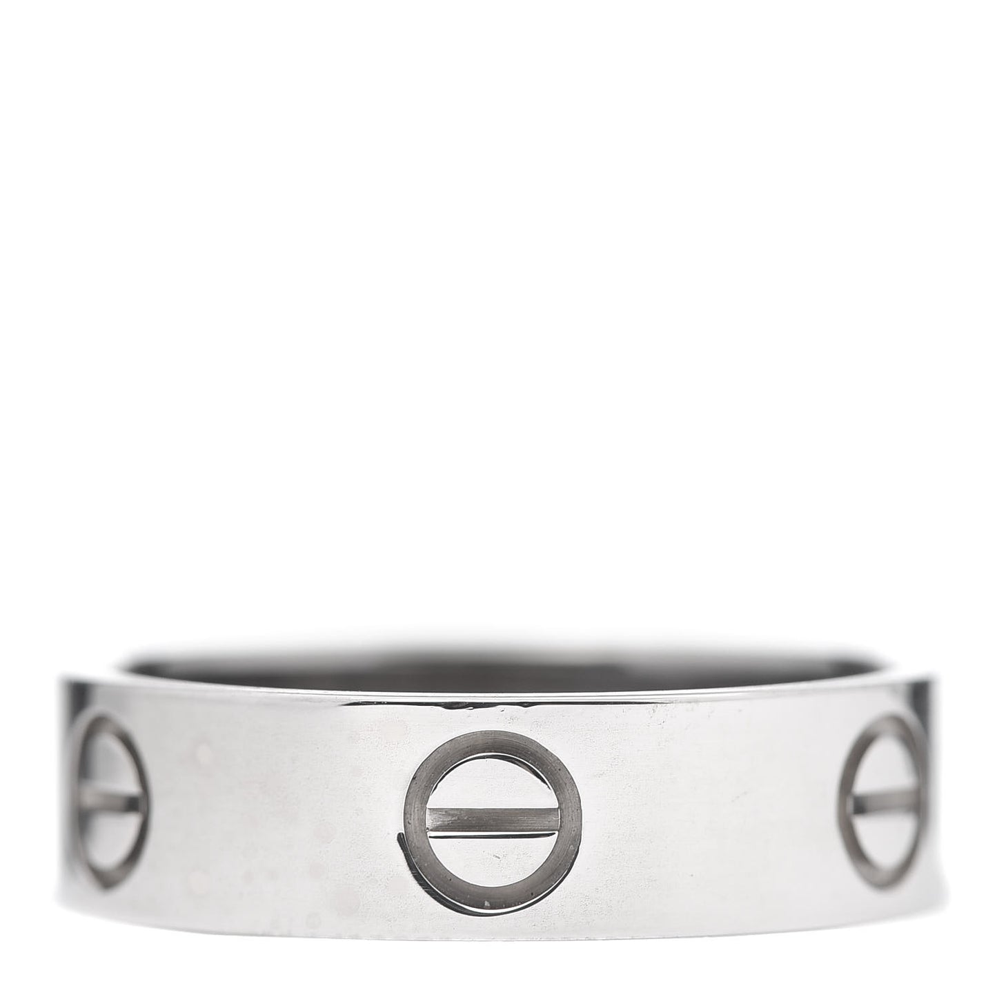 18K White Gold 5.5mm LOVE Ring 56 7.5
