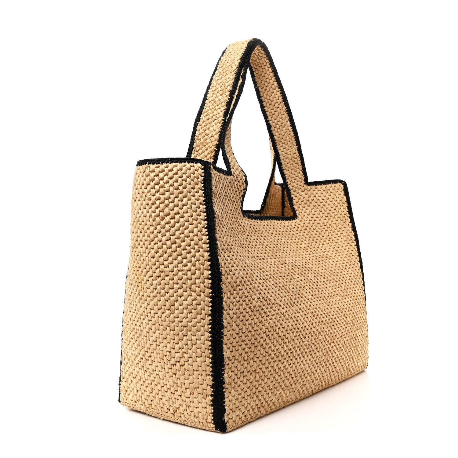 Loewe Raffia Large Paula's Ibiza Logo Tote Natural Tan 3 of 11