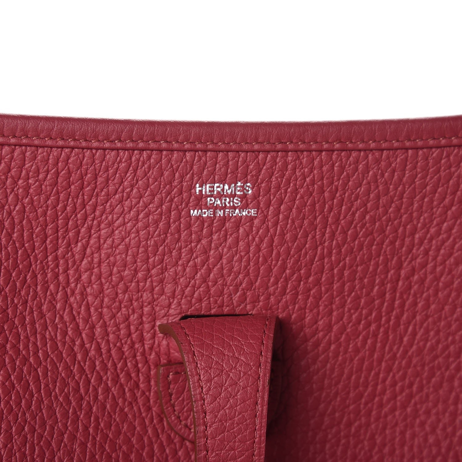 Hermes Taurillon Clemence Evelyne III PM Rubis 6 of 9
