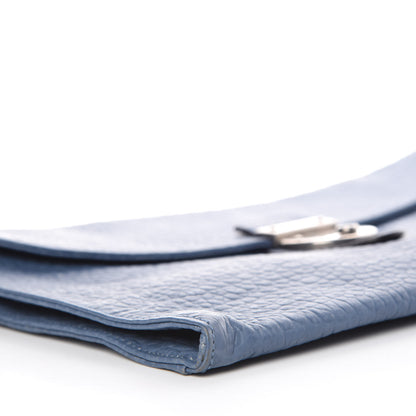 Gucci Grained Calfskin Flap Portfolio Blue 8 of 9
