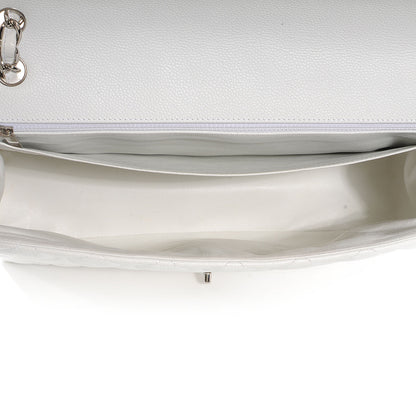 Chanel Caviar Maxi Single Flap White 5 of 8