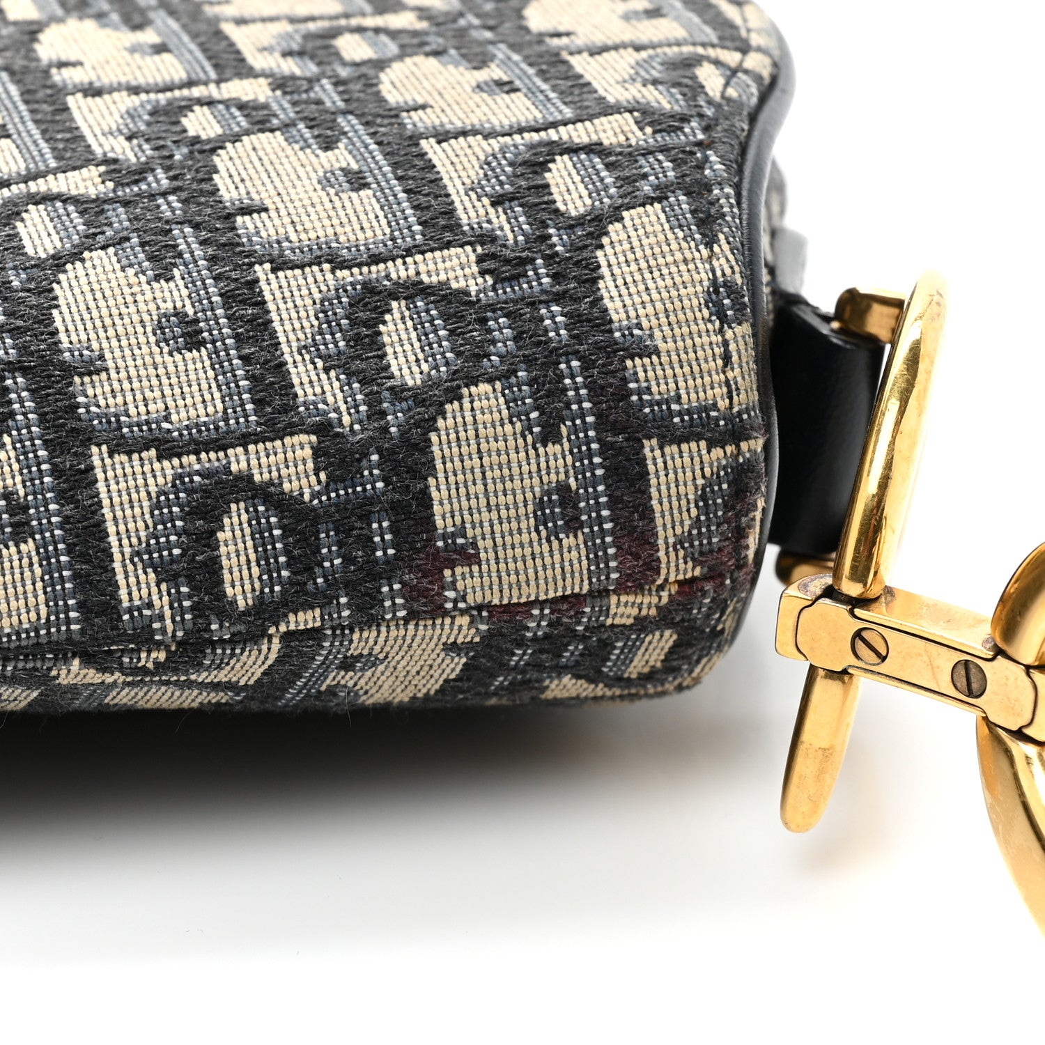Christian Dior Oblique Saddle Bag Blue 12 of 12