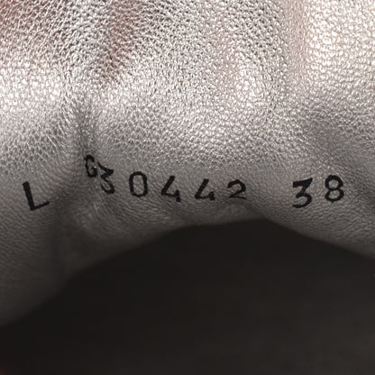 Chanel Tweed Lambskin Runway Sneakers 38 Gold 8 of 8