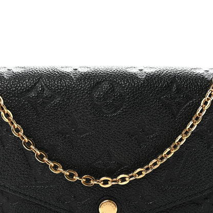 Louis Vuitton Empreinte Pochette Felicie Chain Wallet Black 8 of 10