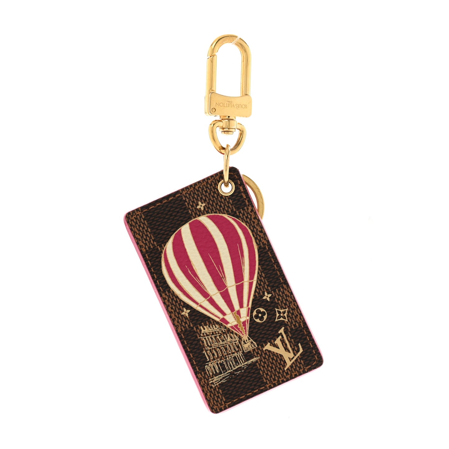 Damier Ebene Illustre Air Balloon Bag Charm Grenade