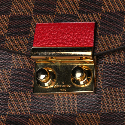 Louis Vuitton Damier Ebene Croisette Chain Wallet Scarlet 13 of 14