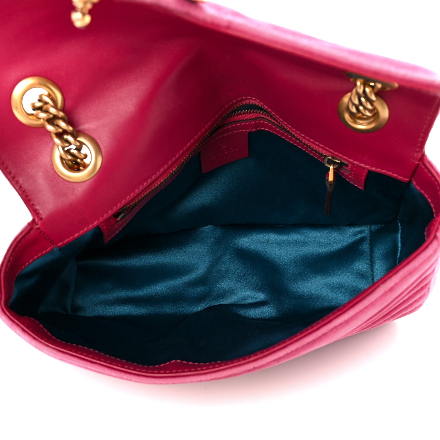 Gucci Velvet Matelasse Small GG Marmont Shoulder Bag Light Raspberry Rose 5 of 12
