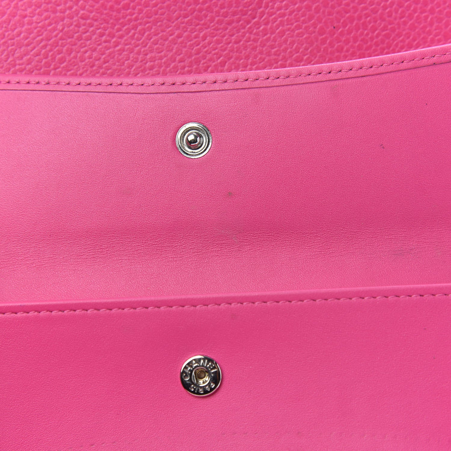 Chanel Caviar Quilted Large Flap Wallet Pink 9 of 15