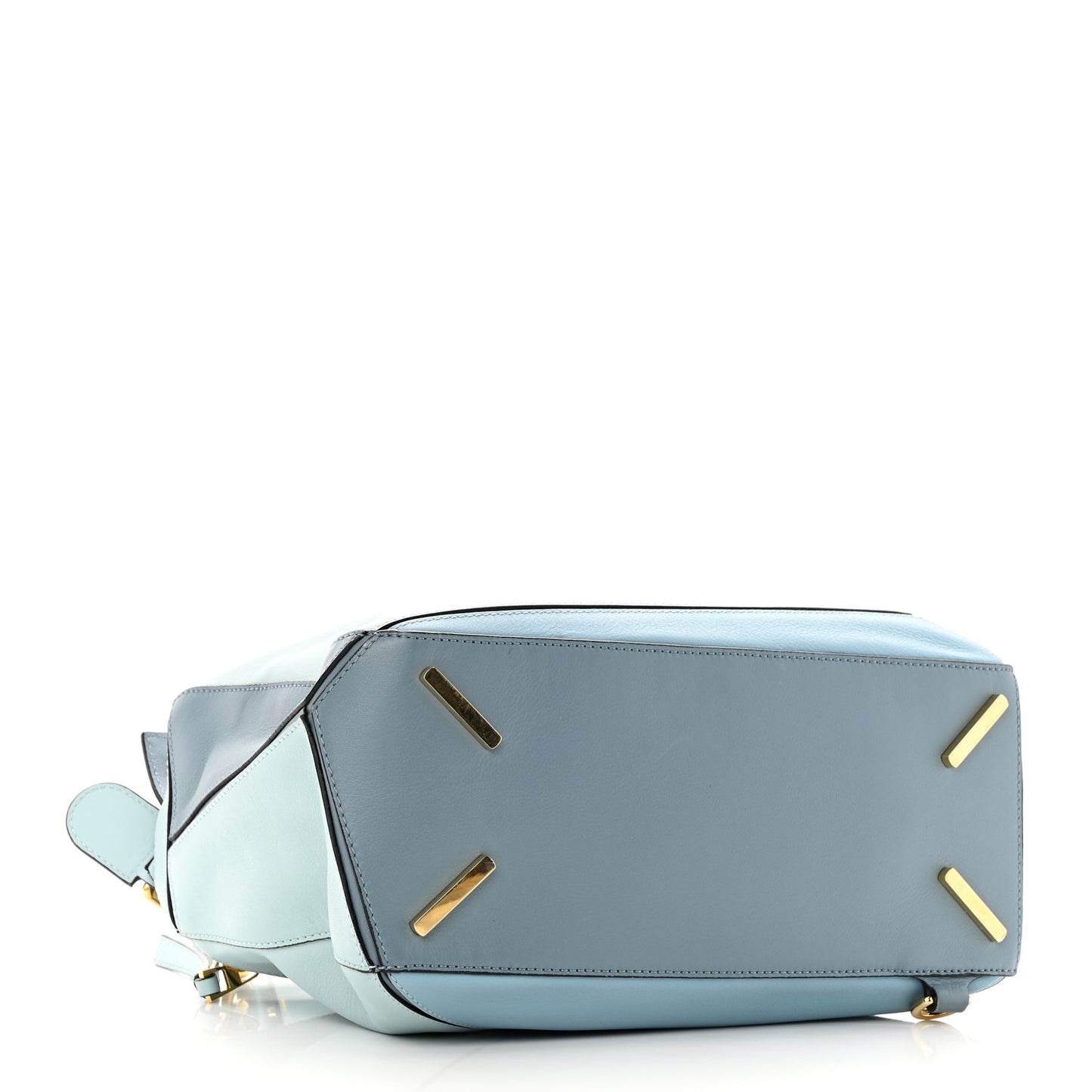Calfskin Medium Puzzle Bag Aqua