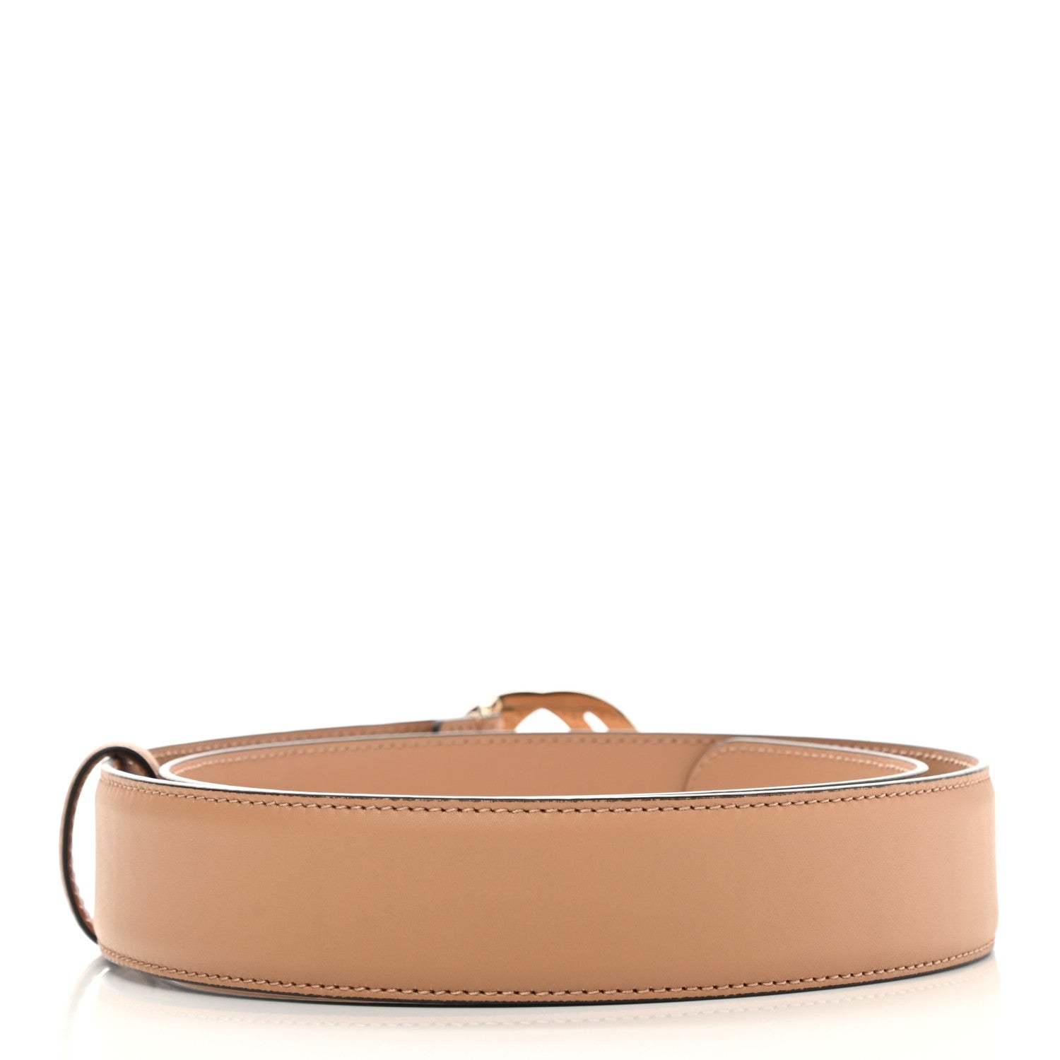 Gucci Calfskin Interlocking G 37mm Belt 90 36 Camelia 2 of 5