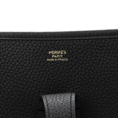 Hermes Taurillon Clemence Evelyne III GM Black 6 of 10