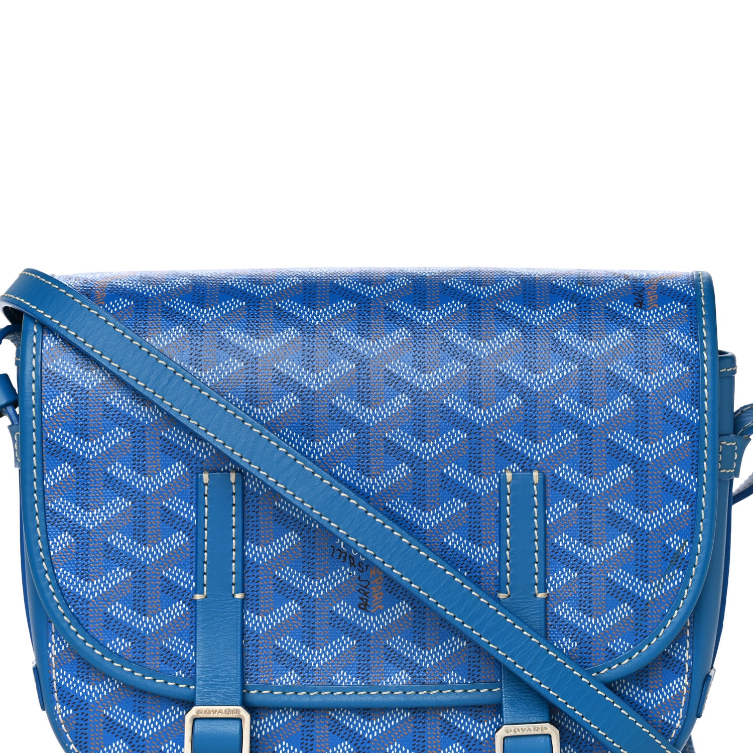 Goyard Goyardine Belvedere PM Messenger Bag Sky Blue 8 of 15