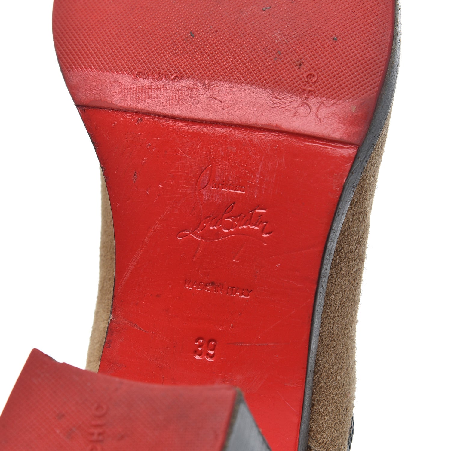 Christian Louboutin Veau Velours Otaboo 70 Chelsea Boots 39 Camel 7 of 25