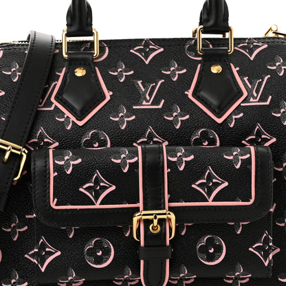Louis Vuitton Monogram Fall for You Speedy Bandouliere 25 Black 7 of 9