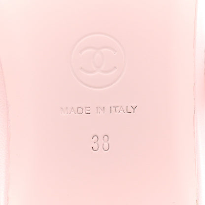 Chanel Lambskin Mary Jane Flats 38 Light Pink 7 of 10