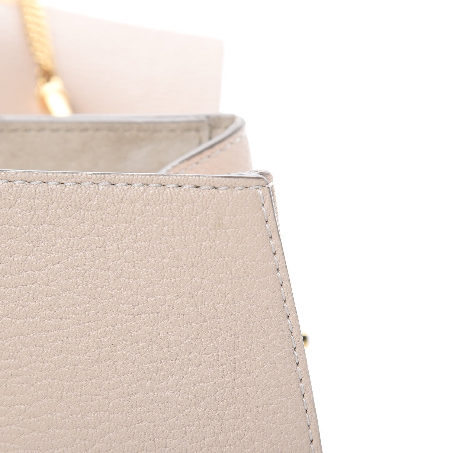 Chloe Grained Lambskin Mini Drew Shoulder Bag Abstract White 7 of 9