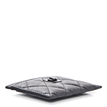 Chanel Aged Calfskin Quilted Reissue Card Holder So Black 4 of 9