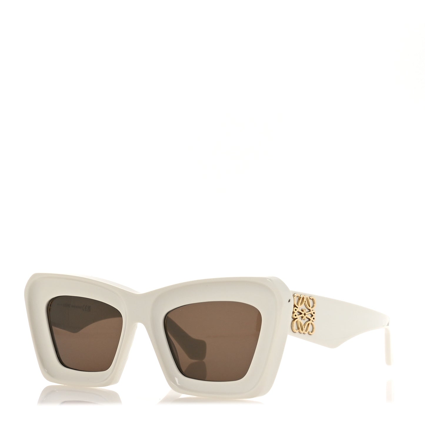 Acetate Anagram Cat Eye Sunglasses LW401451 White