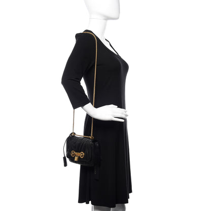 Versace Nappa Quilted Icon Small Crossbody Bag Black 3 of 11