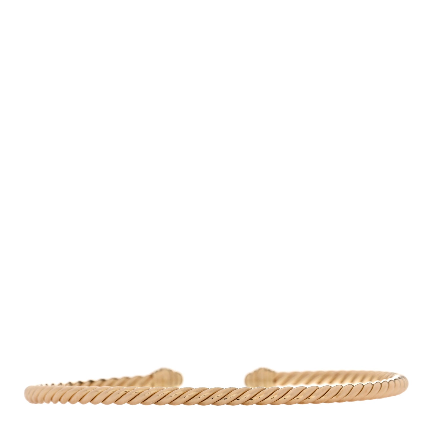 18K Yellow Gold Diamond 3mm Cablespira Bracelet