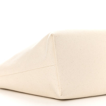 Celine Canvas Calfskin Horizontal Cabas Natural Tan 10 of 20