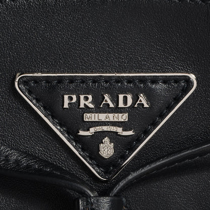 Prada Soft Calf Fringe Bucket Bag Nero Black 9 of 9