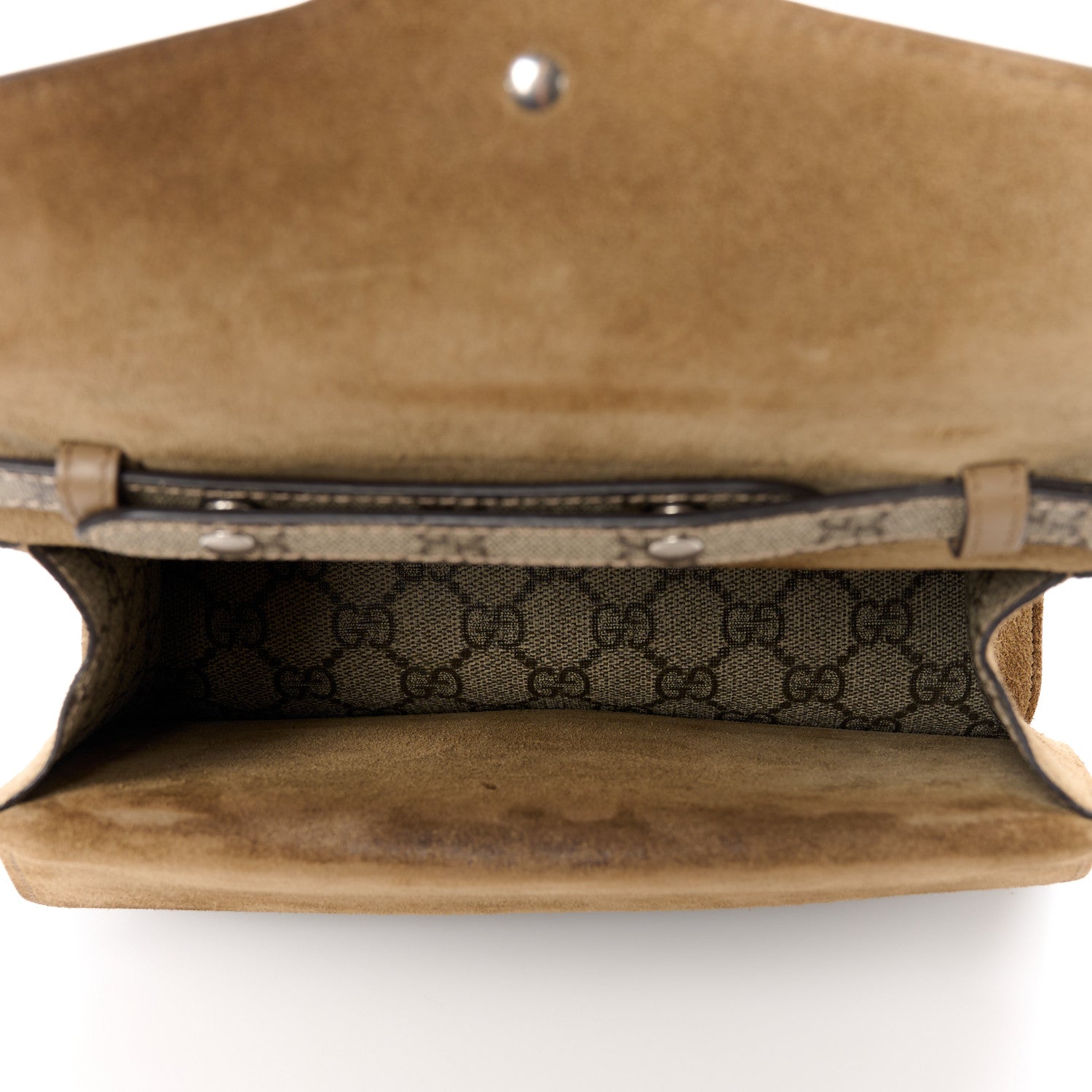Gucci GG Supreme Monogram Small Dionysus Top Handle Bag Taupe 5 of 11