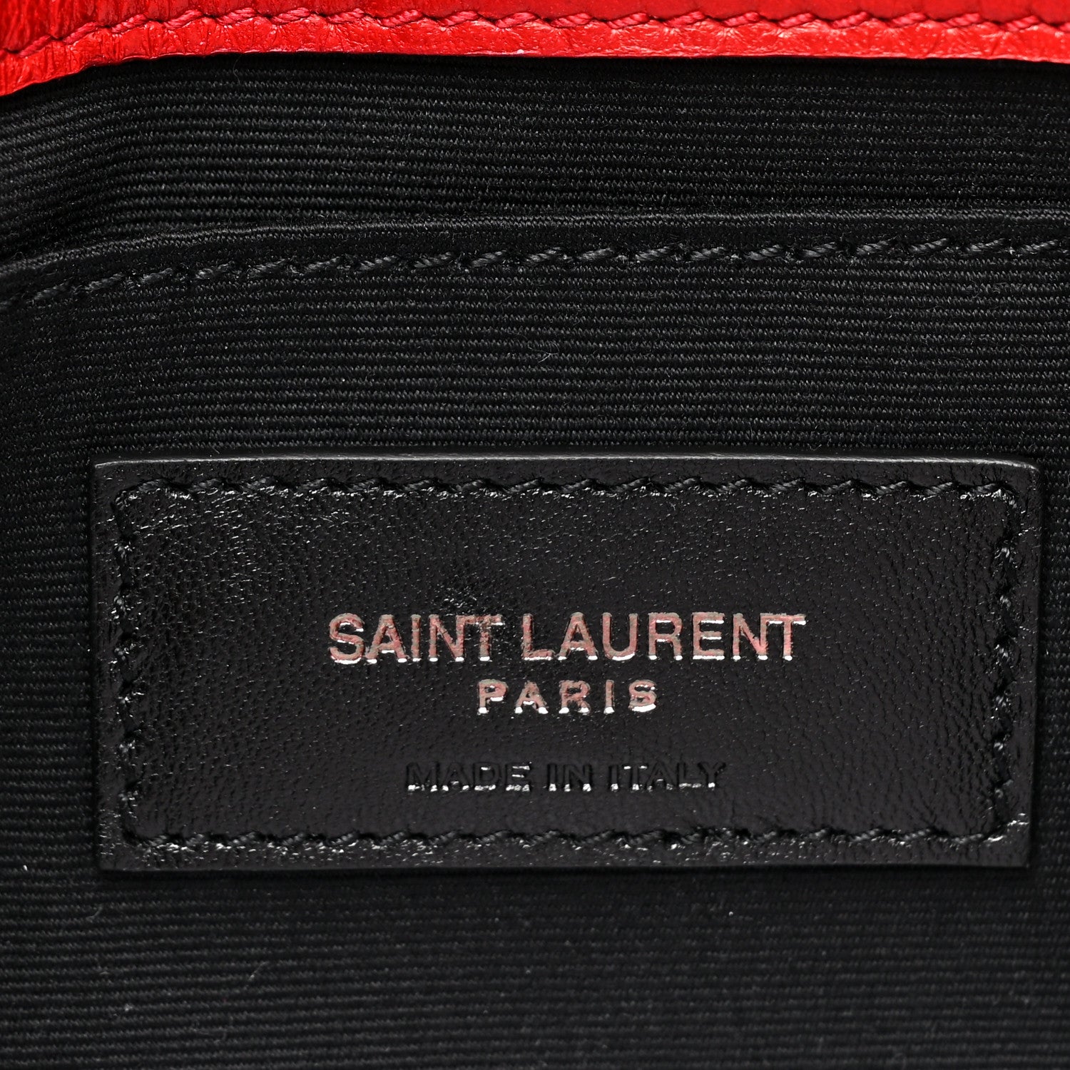 Saint Laurent Lambskin Patchwork Monogram Small Jamie Red 8 of 13