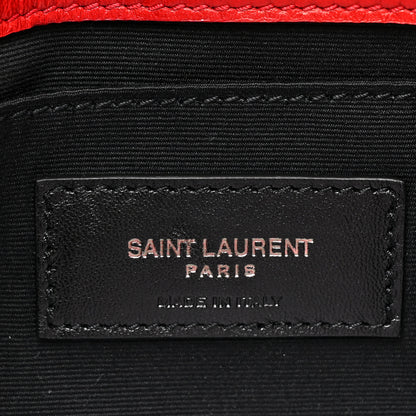 Saint Laurent Lambskin Patchwork Monogram Small Jamie Red 8 of 13