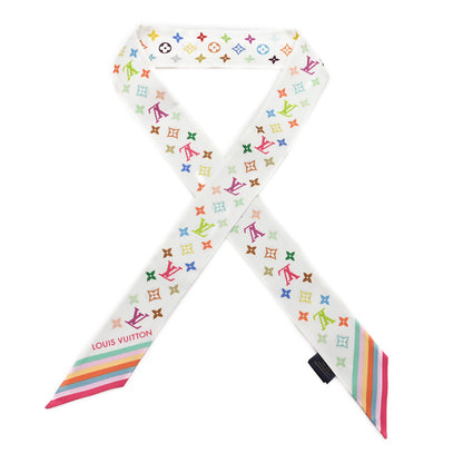 Louis Vuitton LV X TM Silk Monogram Multicolor BB Bandeau White 1 of 3