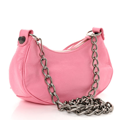 Balenciaga Agneau Arena Le Cagole Chain Shoulder Bag XS Sweet Pink 3 of 10