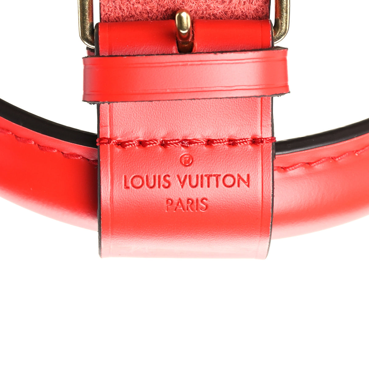 Calfskin Monogram Keepall Bandouliere 50 Coquelicot
