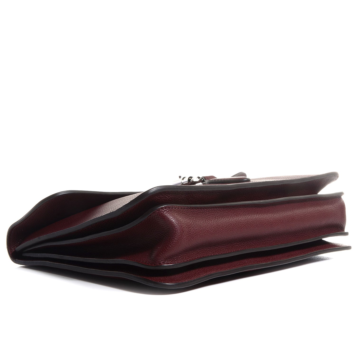 Gucci Leather Jackie Briefcase Top Handle Burgundy 4 of 10