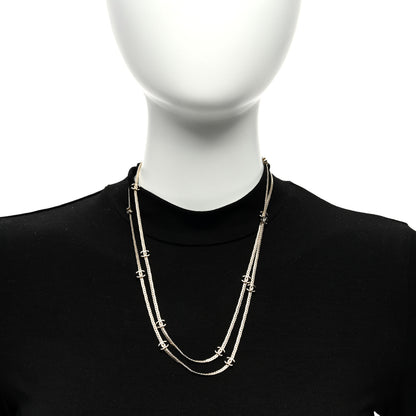 Chanel Metal CC Long Chain Necklace Gold 2 of 5