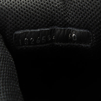 Chanel Suede Calfskin CC Sneakers 40 Black Navy 7 of 7