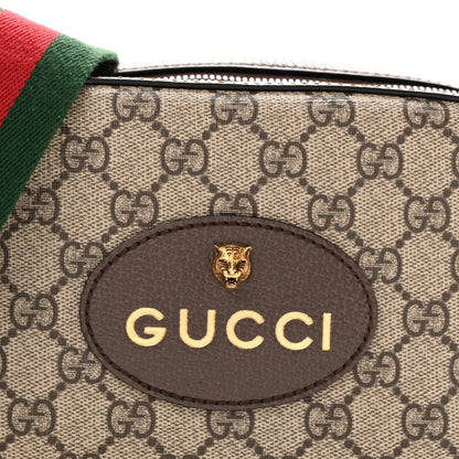 Gucci GG Supreme Monogram Web Neo Vintage Shoulder Bag Beige New Acero Crop 8 of 12