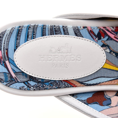 Hermes Calfskin Oz Mules 36 White 7 of 9