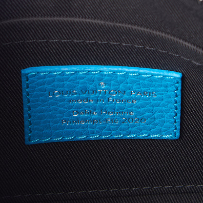 Louis Vuitton Taurillon Monogram Triangle Messenger Turquoise 7 of 8