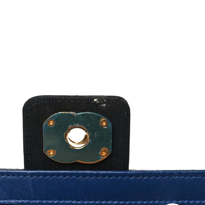 Chanel Lambskin Quilted Elegant CC Wallet On Chain WOC Blue Black 11 of 15