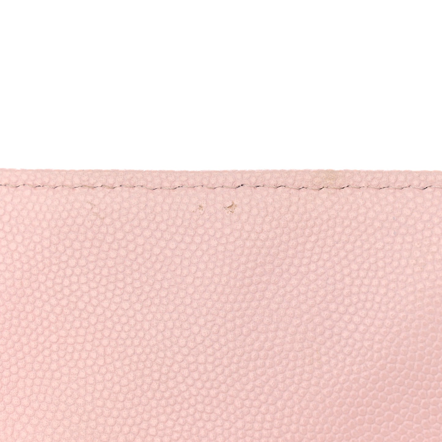 Caviar Quilted Crystal CC Large Gusset Flap Wallet Pink