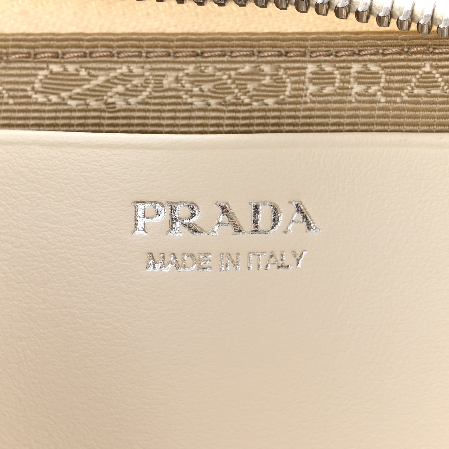 Saffiano Mini Triangle Crossbody Pouch White