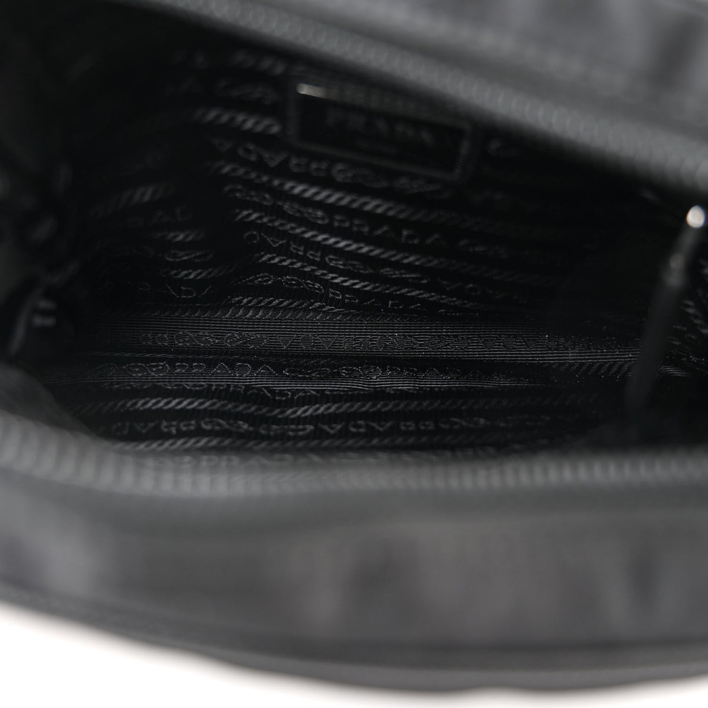 Tessuto Nylon Saffiano Logo Camera Bag Black