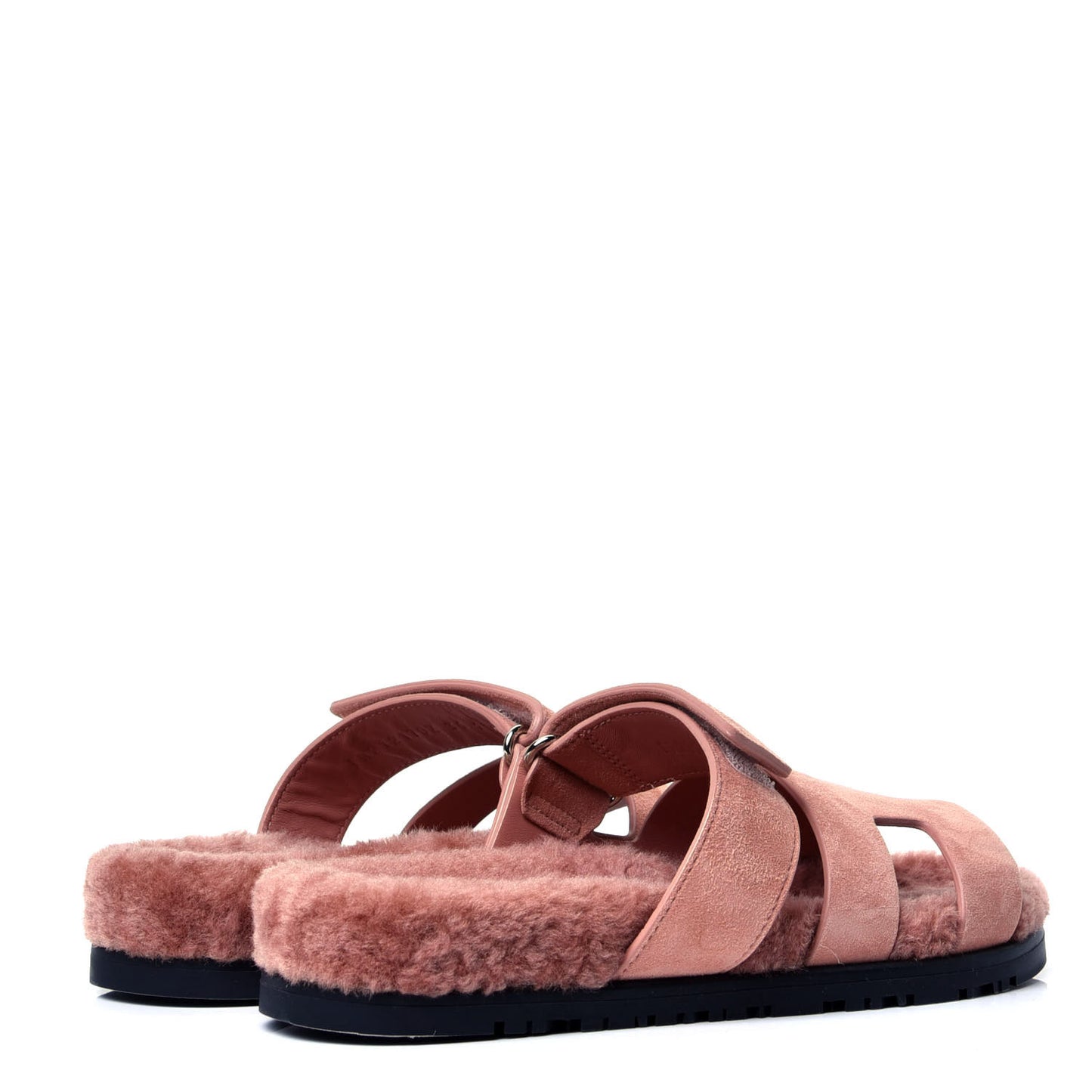 Suede Goatskin Woolskin Womens Chypre Sandals 36 Rose Aube