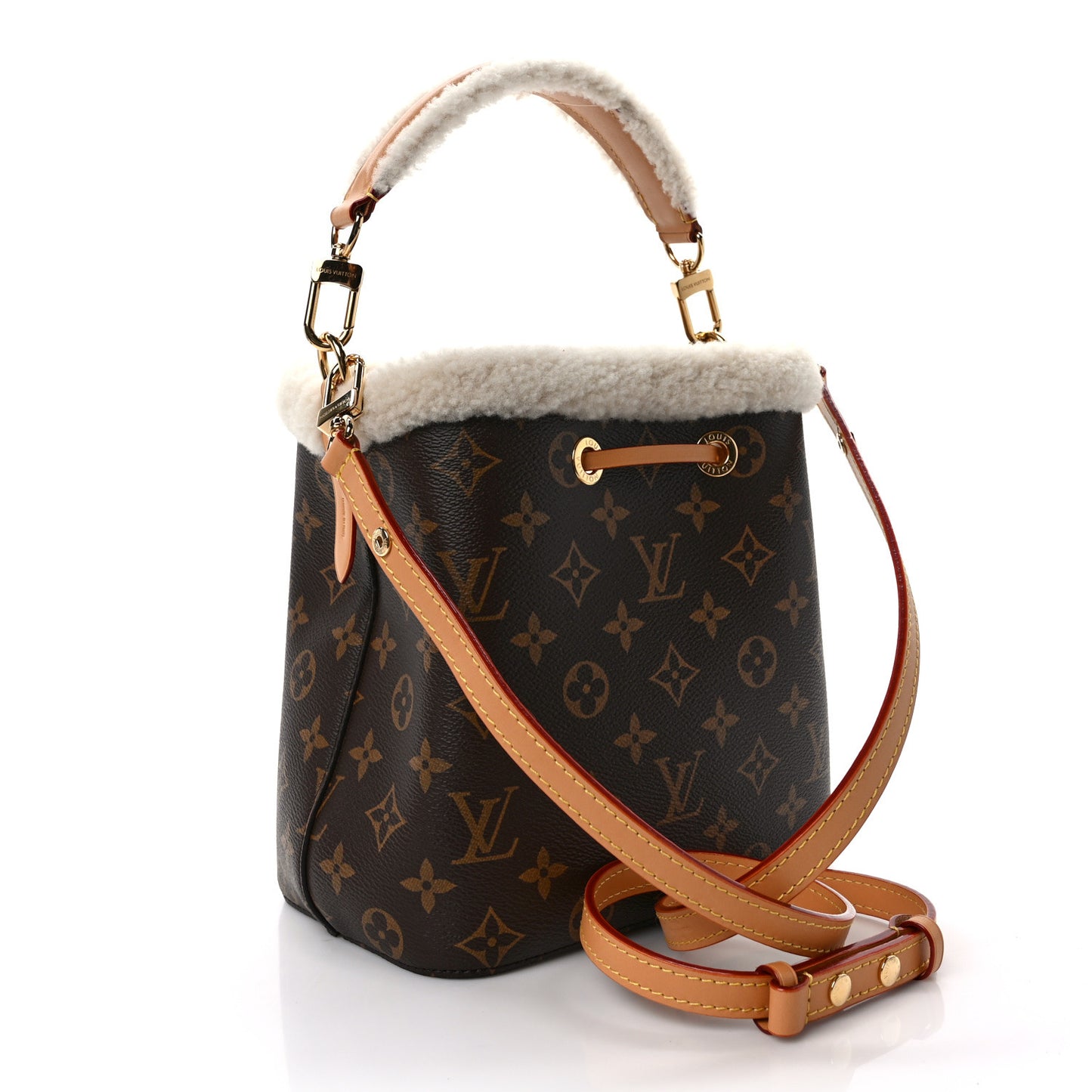 Monogram Shearling Cozygram Neonoe BB